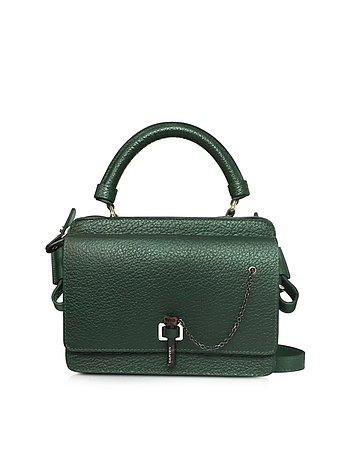 Malher Petit Dark Green Leather Camera Bag