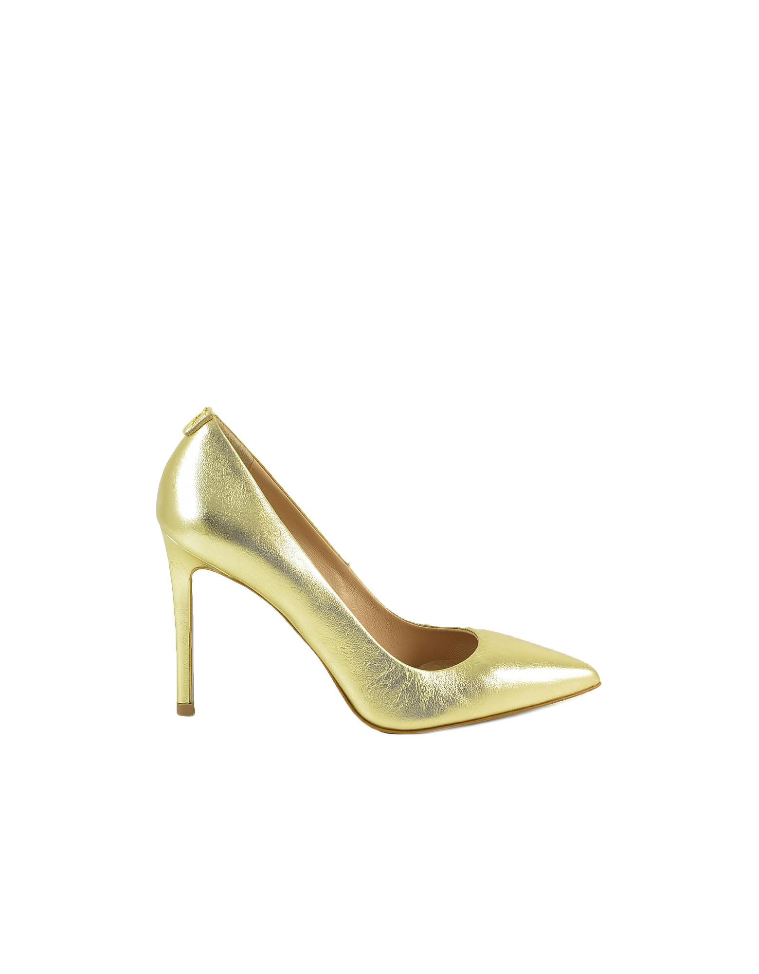 Patrizia Pepe  Shoes Gold Laminated Leather Pumps