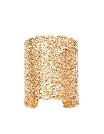 Small Vintage Lace Gold Plated Cuff