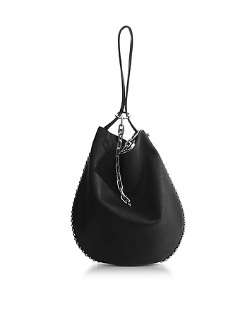 Roxy Black Leather Hobo Bag
