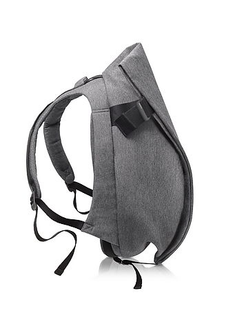Isar Black Melange Eco Yarn Medium Backpack
