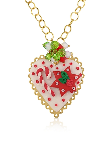 Christmas Heart Necklace