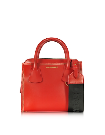 Deana Small Red Leather Satchel