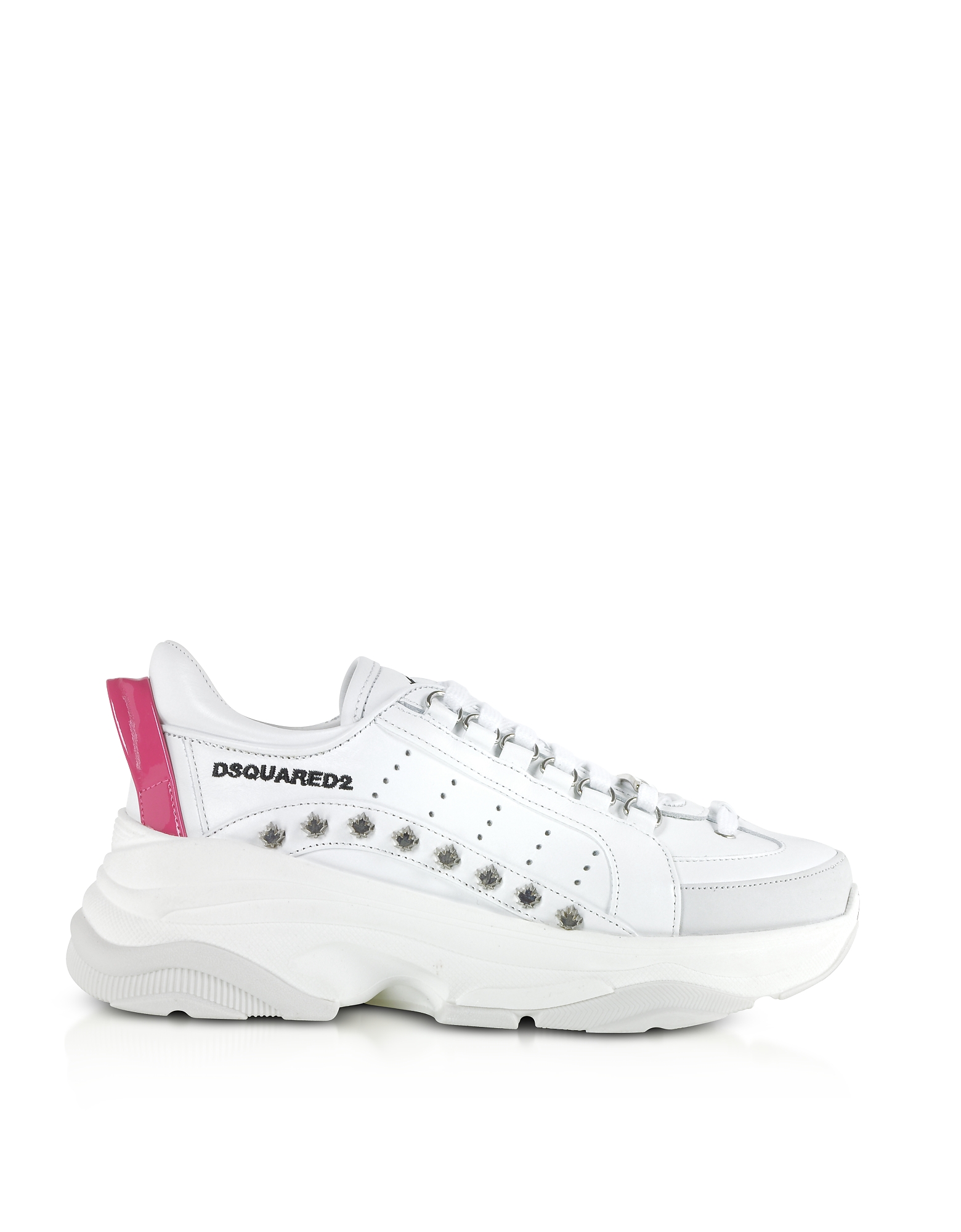 DSquared2 Designer Shoes, Bumpy 551 Studded Calf Leather Women's Sneakers
