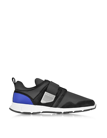 Marte Run Black and Blue Neoprene Men's Sneaker