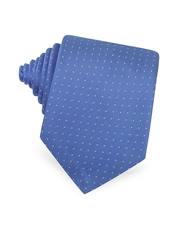 Mini Dot Seven Fold Woven Silk Tie
