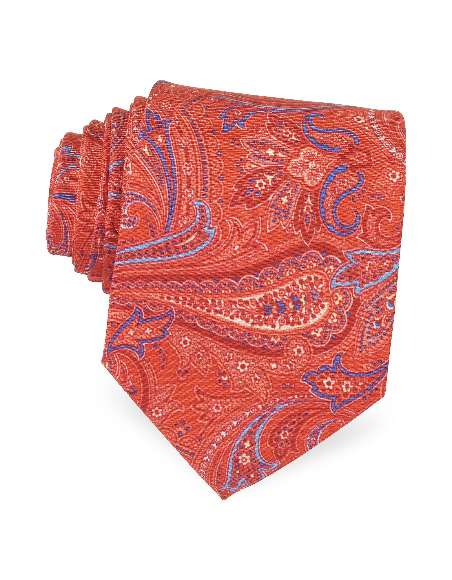Forzieri Ornamental Print Silk Tie