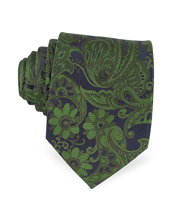 Ornamental Woven Silk Tie