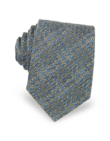 Geometric Pattern Woven Silk Men's Tie