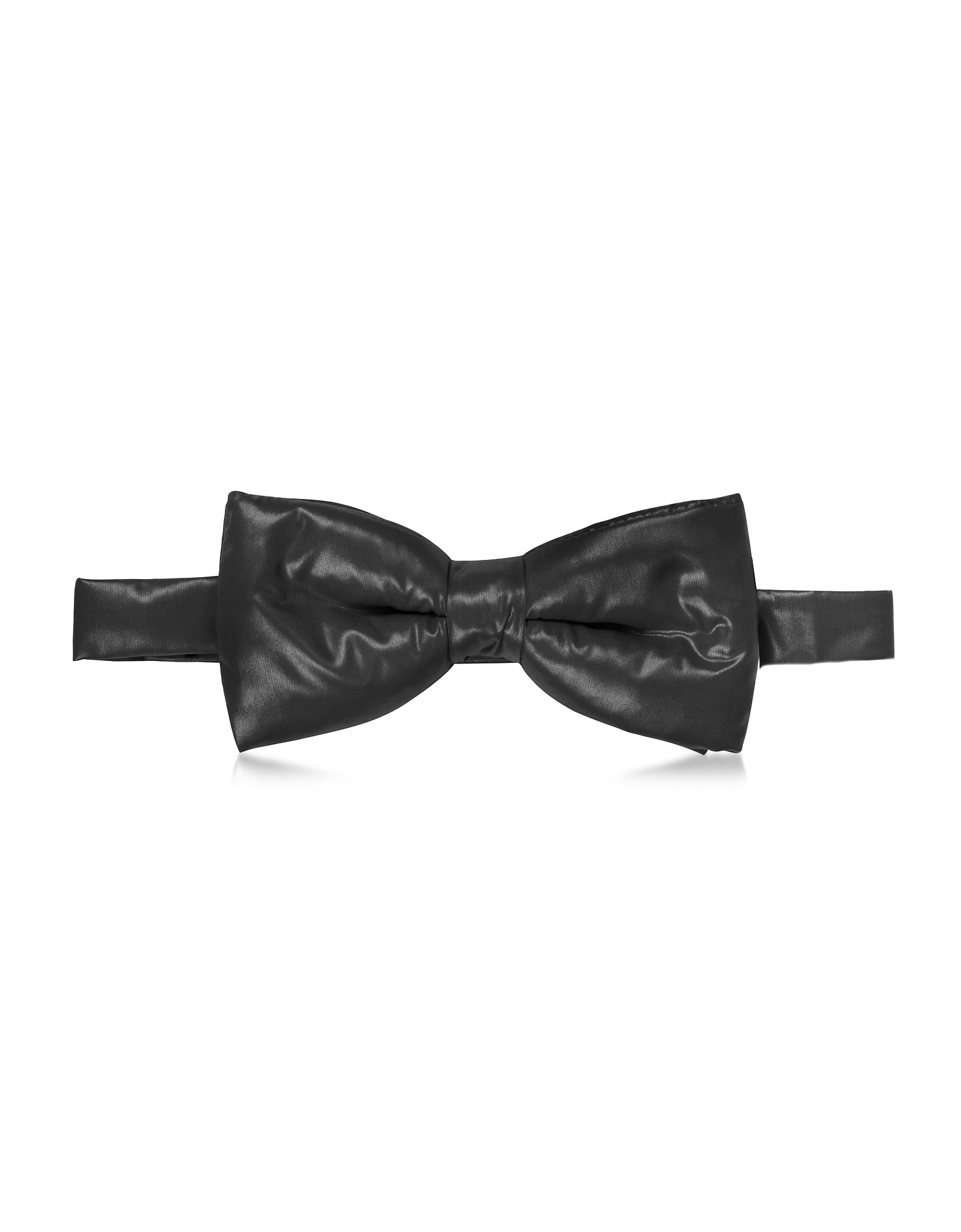Forzieri Black Nylon Puffer Bow Tie