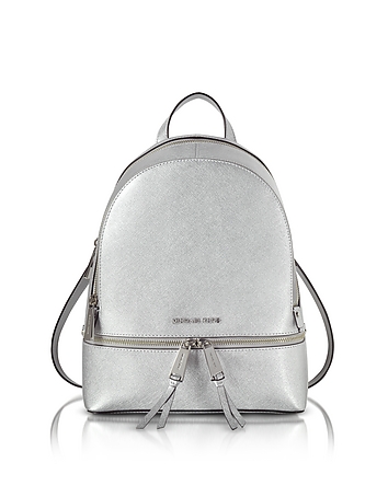 Rhea Zip Silver Medium Backpack