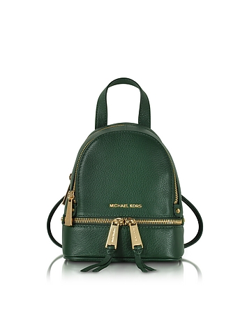 Rhea Zip Leather Extra Small Messenger Backpack