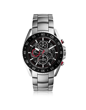 Jetmaster Silver Tone Stainless Steel Men's Chrono Watch