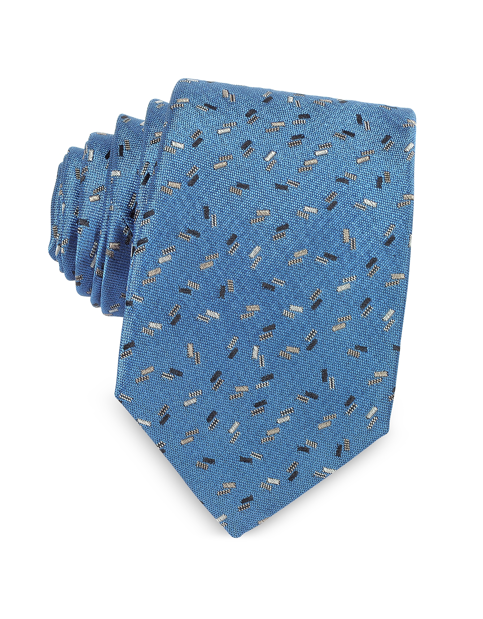 Lanvin Confetti Pattern Woven Silk Tie