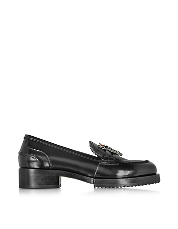 New Air Black Leather Women's Loafer