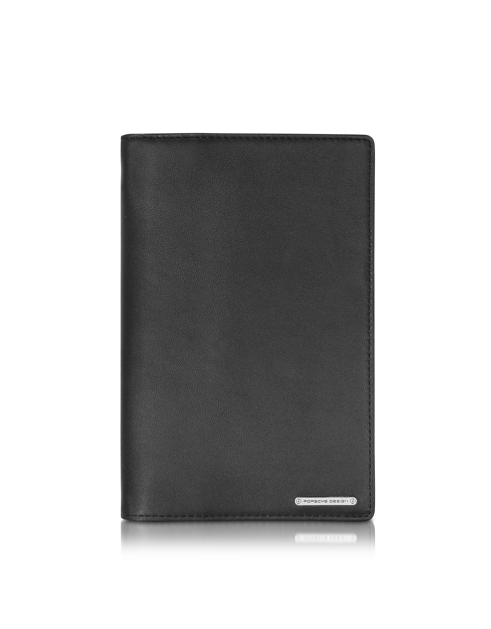 Porsche Design CL 2.0 Black Large Leather Travel Wallet w/Zip Pocket