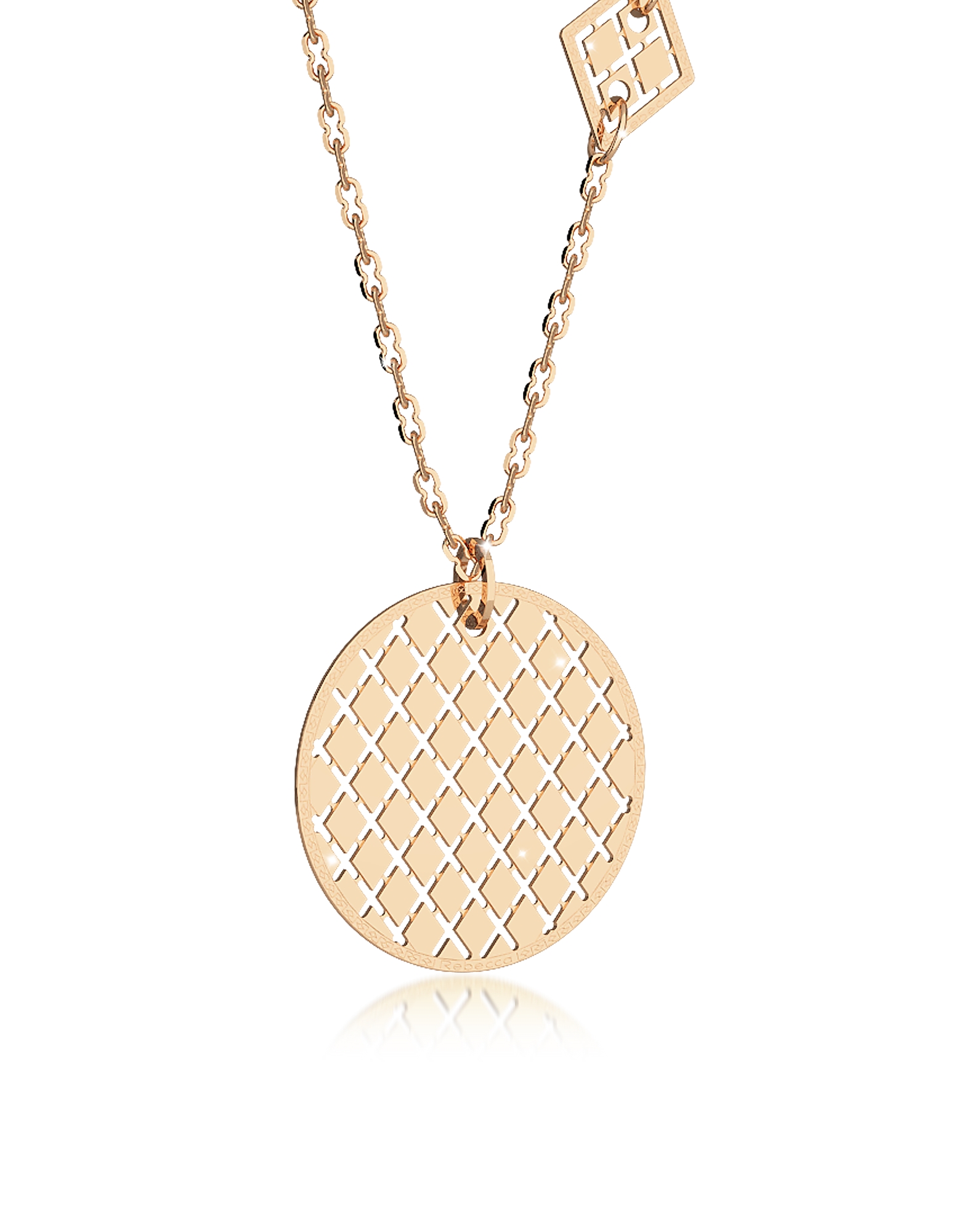 Melrose - Ожерелье из Позолоченной Меди с Геометрическими Чармами
