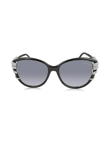 STEROPE 972S Acetate and Crystals Cat Eye Women's Sunglasses