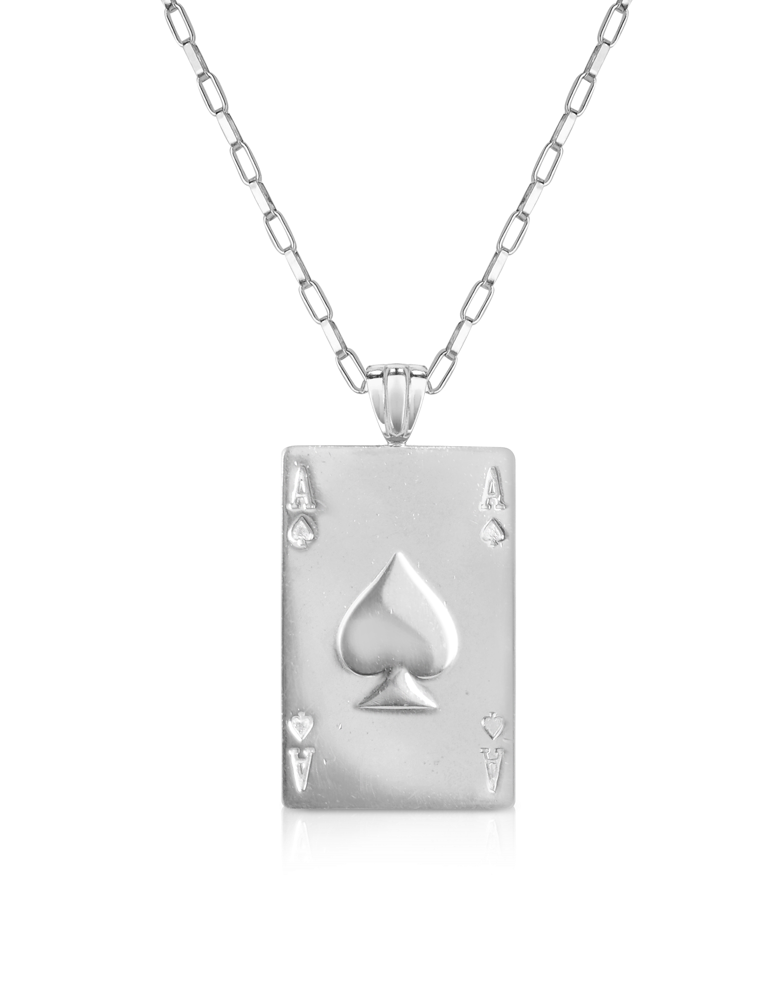 Пиковый Туз - Ожерелье из Серебра 925 пробы