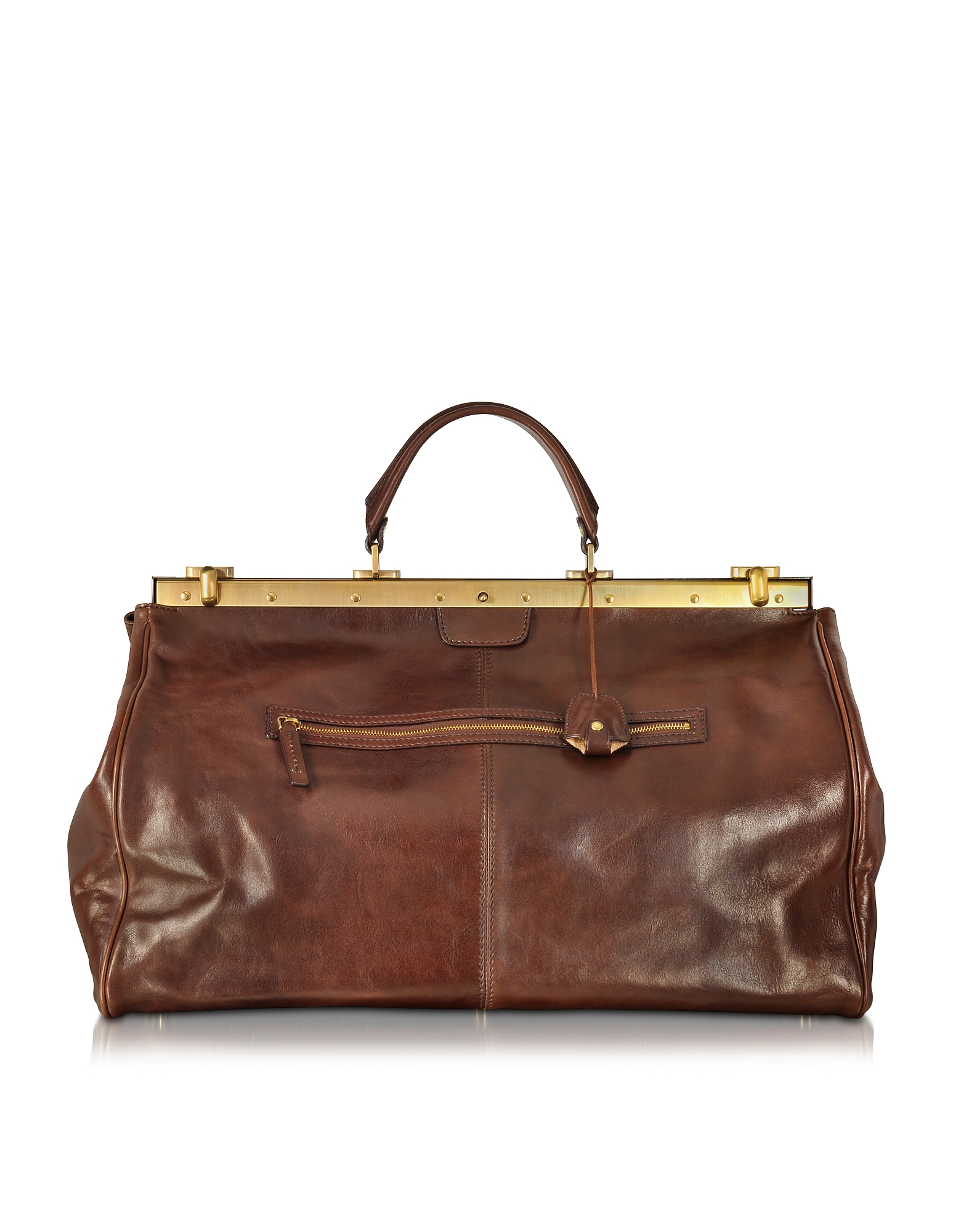 Story Viaggio Marrone Leather Travel Bag
