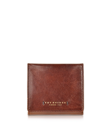 Dark Brown Leather Wallet w/Coin Pocket