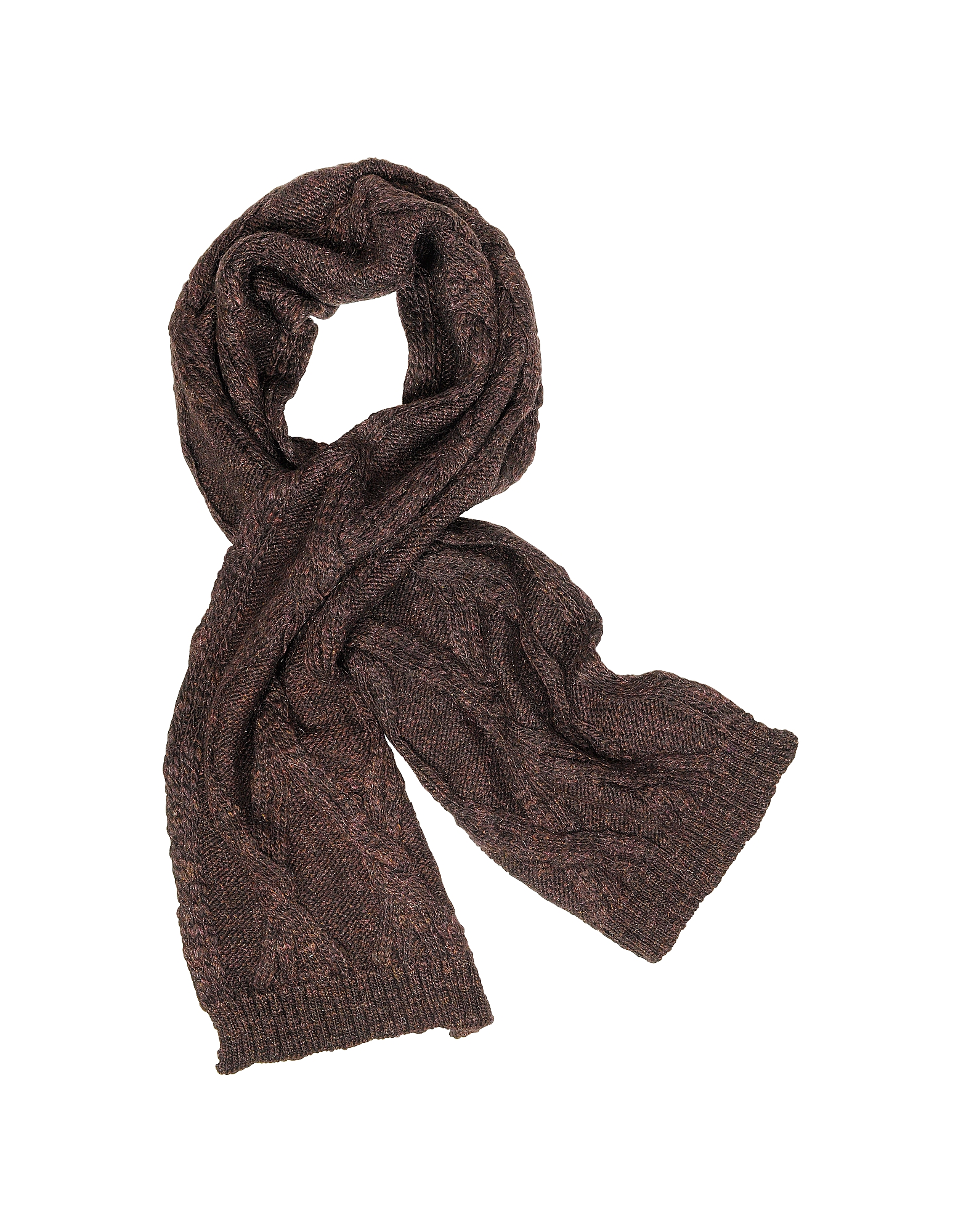 Paul Smith Men's Cable Knit Wool Blend Scarf