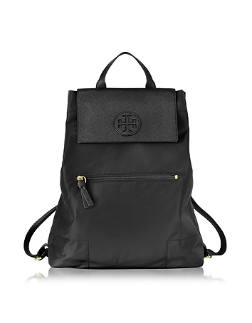 Ella Black Nylon Packable Backpack