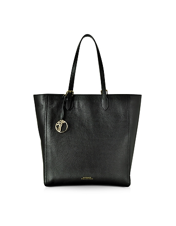 Black Leather Large Tote