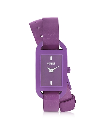 Ibiza Aluminum and Leather Wrap Women's Watch