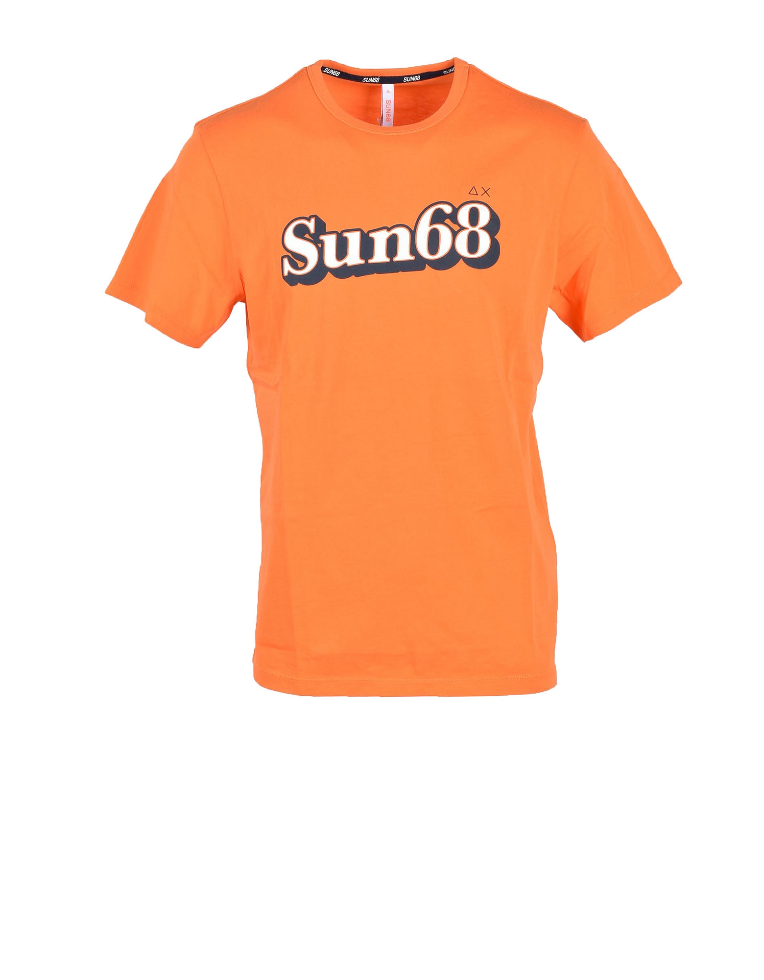 SUN68  T-Shirts Men's Orange T-Shirt