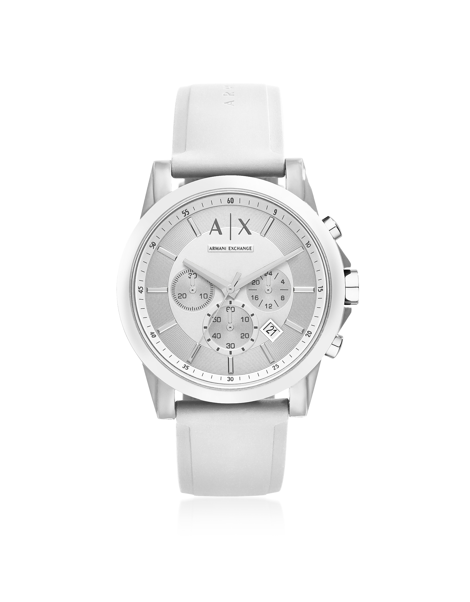 

Outerbanks White Silicone Men's Chronograph Watch