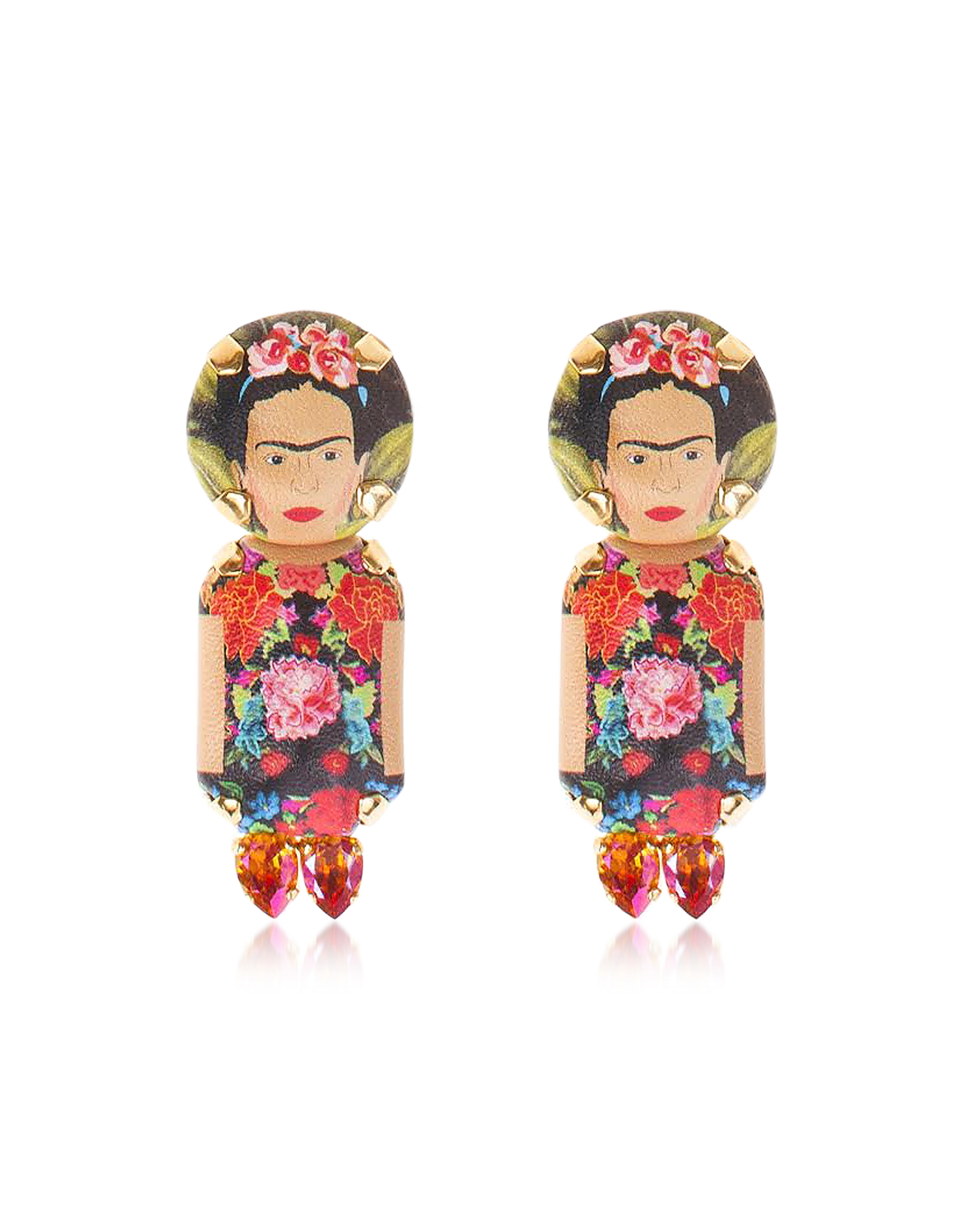 

Frida Pendant Earrings, Multicolor