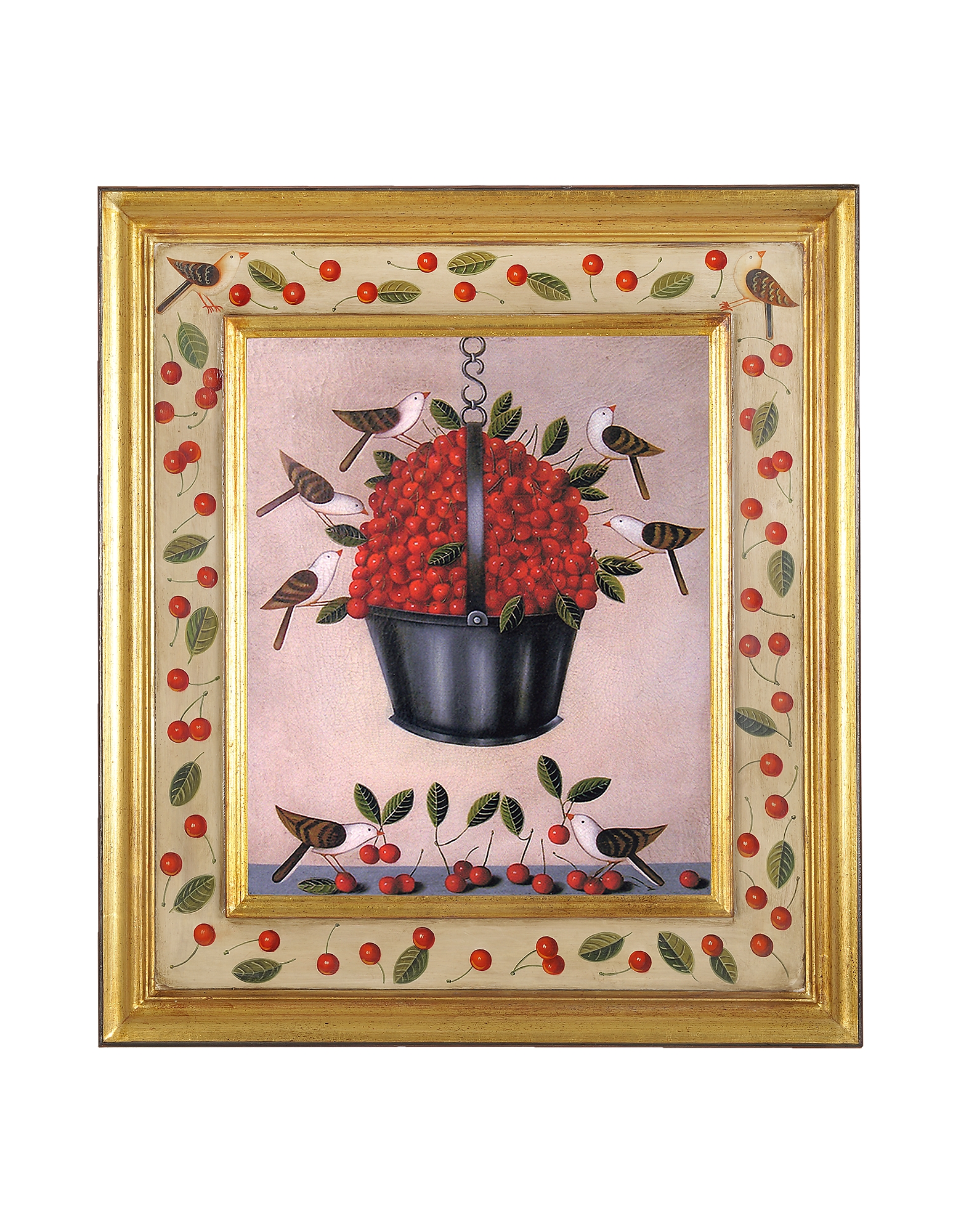 

Oil on Canvas Cherries Painting, Red