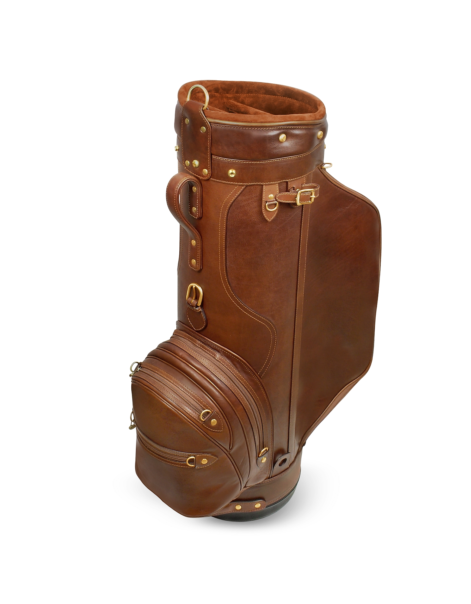 

Pro Staff 9.5" Genuine Italian Leather Golf Bag, Brown