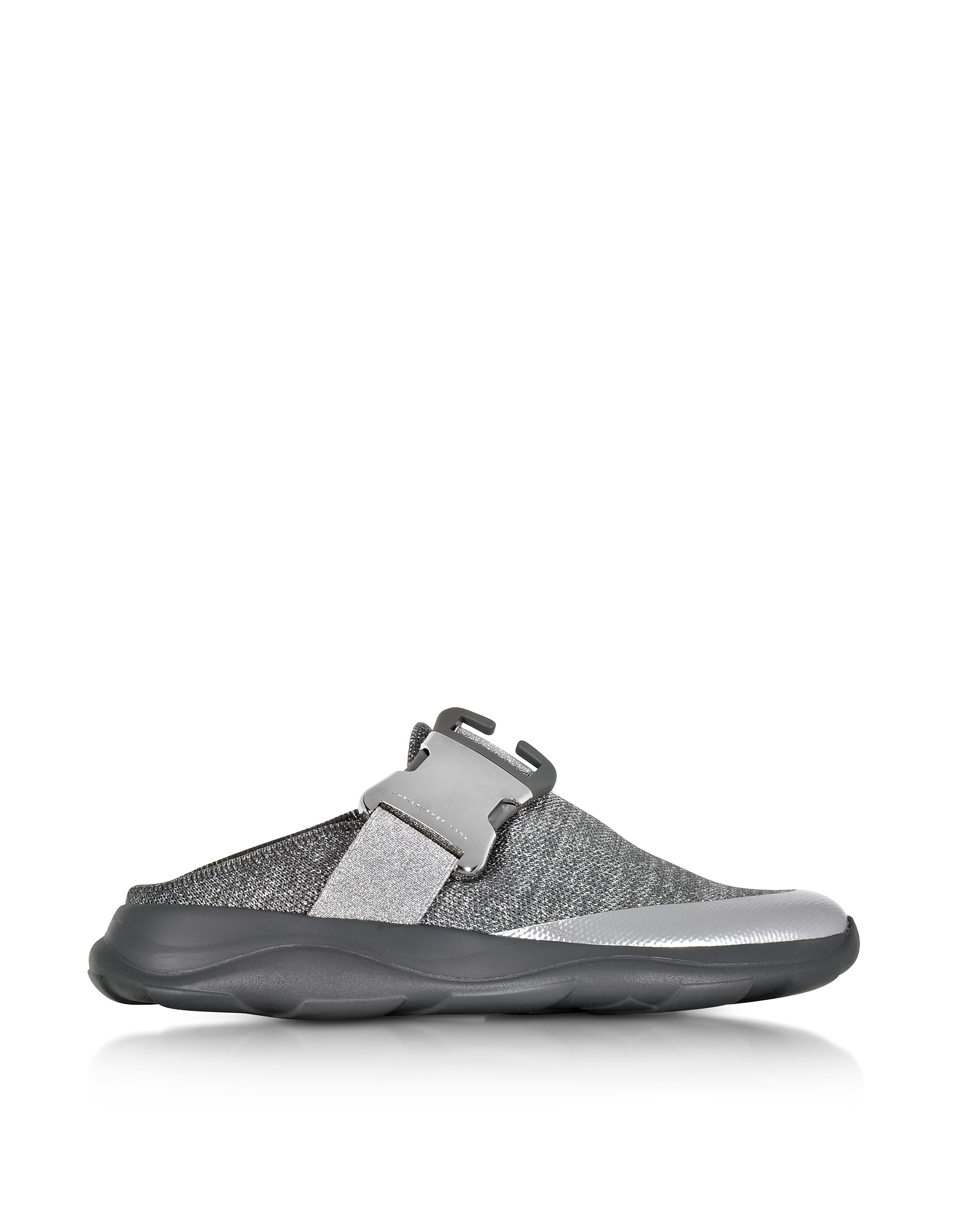 

Tonal Grey & Silver Fabric Slide Sneaker