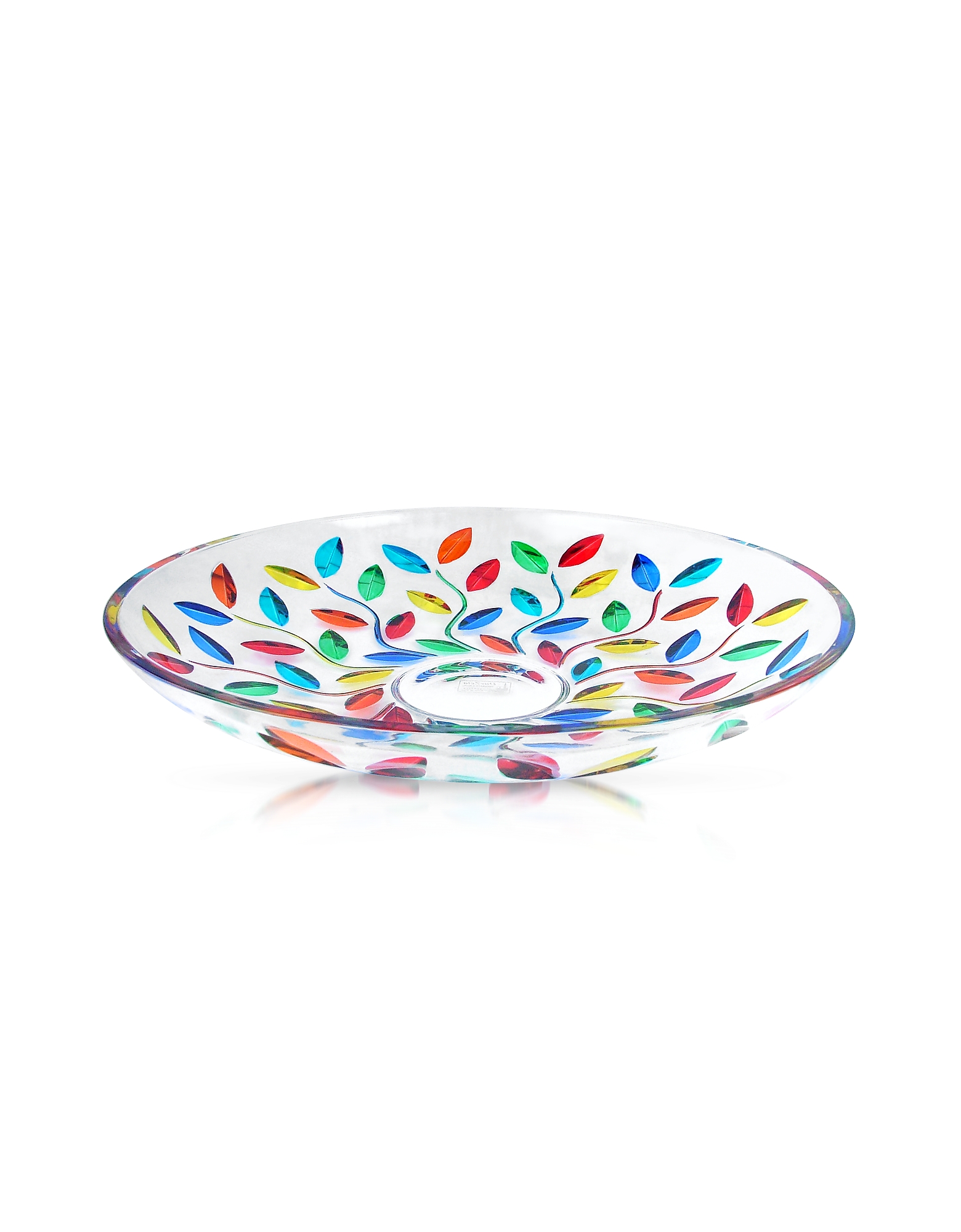 

Doge - Hand Decorated Murano Glass Centerpiece Bowl, Multicolor