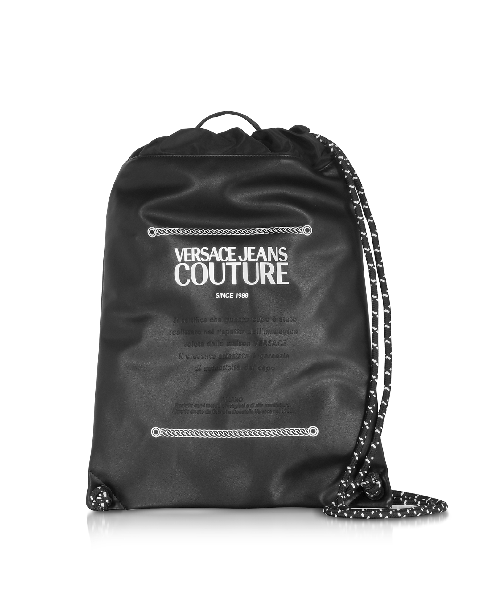 

Black and White Signature Backpack