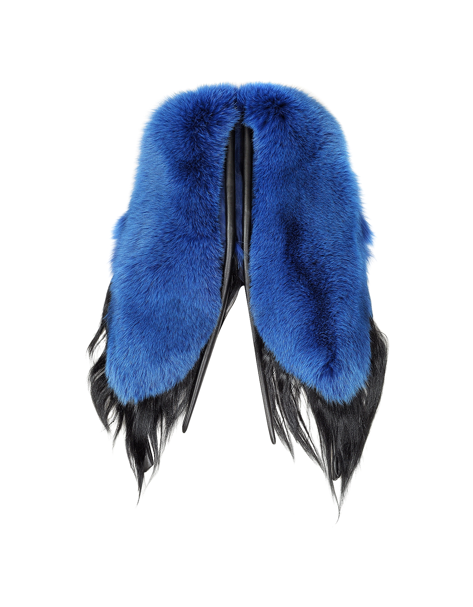 

Electric Butterfly Blue and Black Swedish Fur Stole
