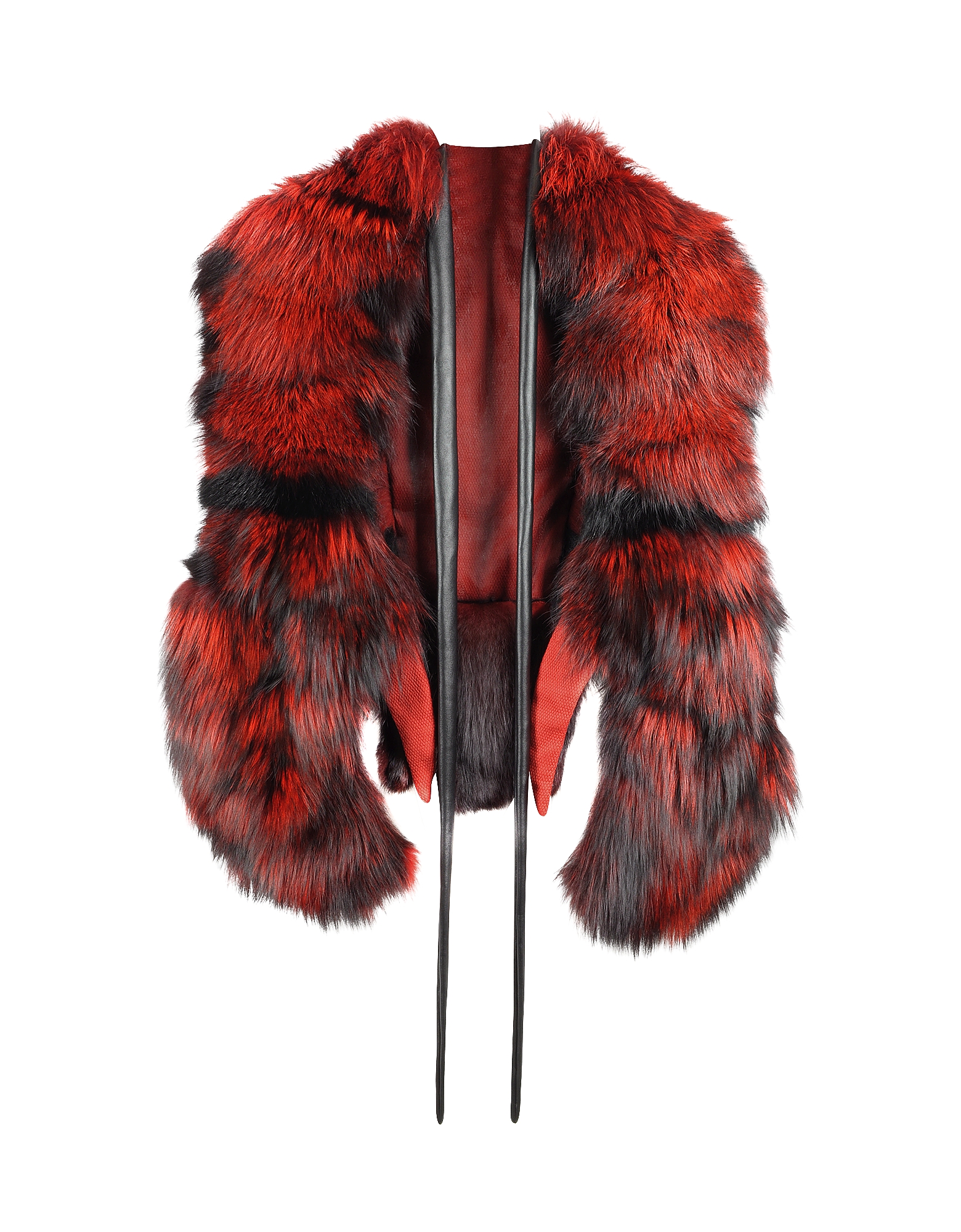 

Lobster in Fire Red Swedish Fur Stole