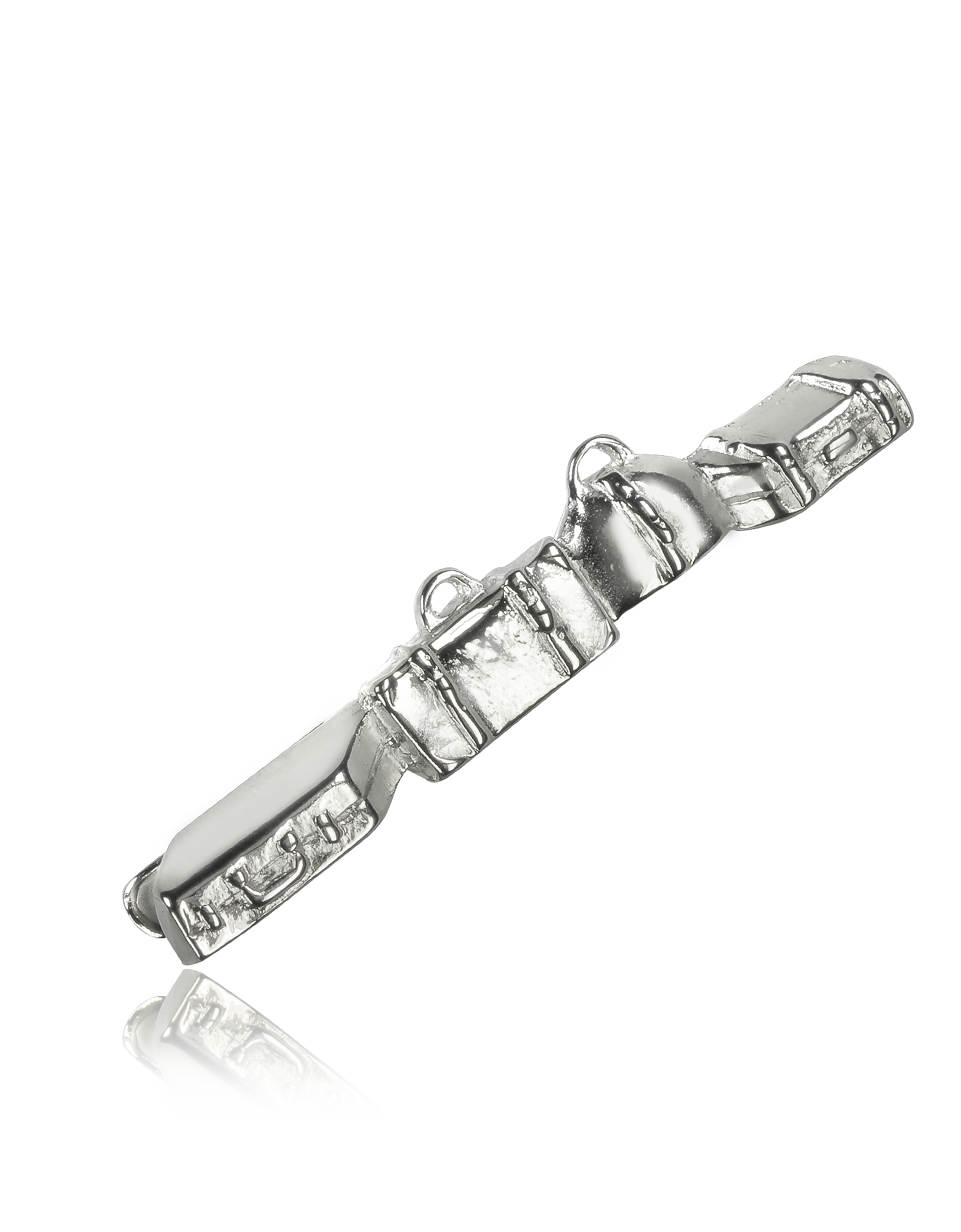 

Luggage Silver Plated Tie Clip
