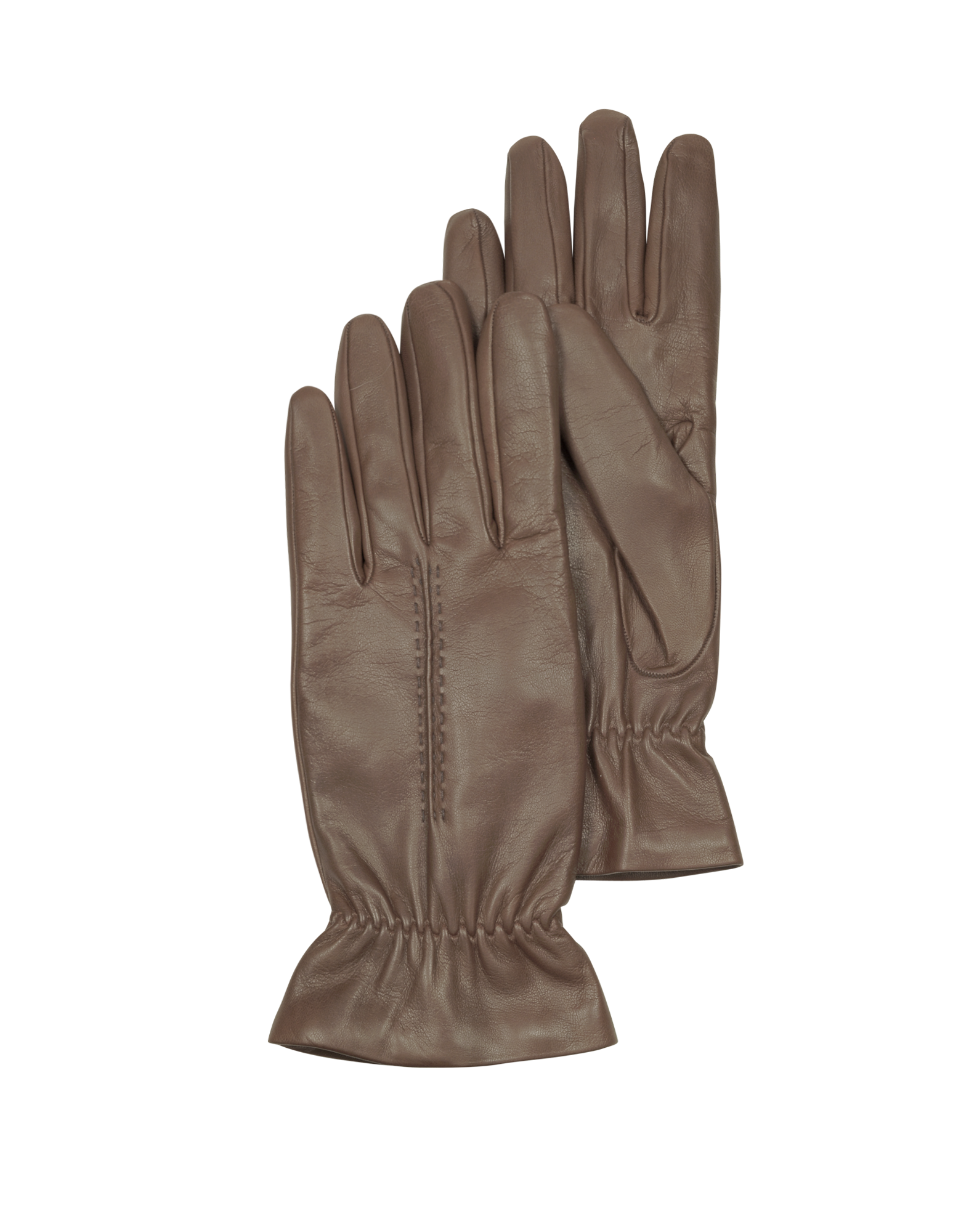 

Taupe Leather Women's Gloves w/Wool Lining