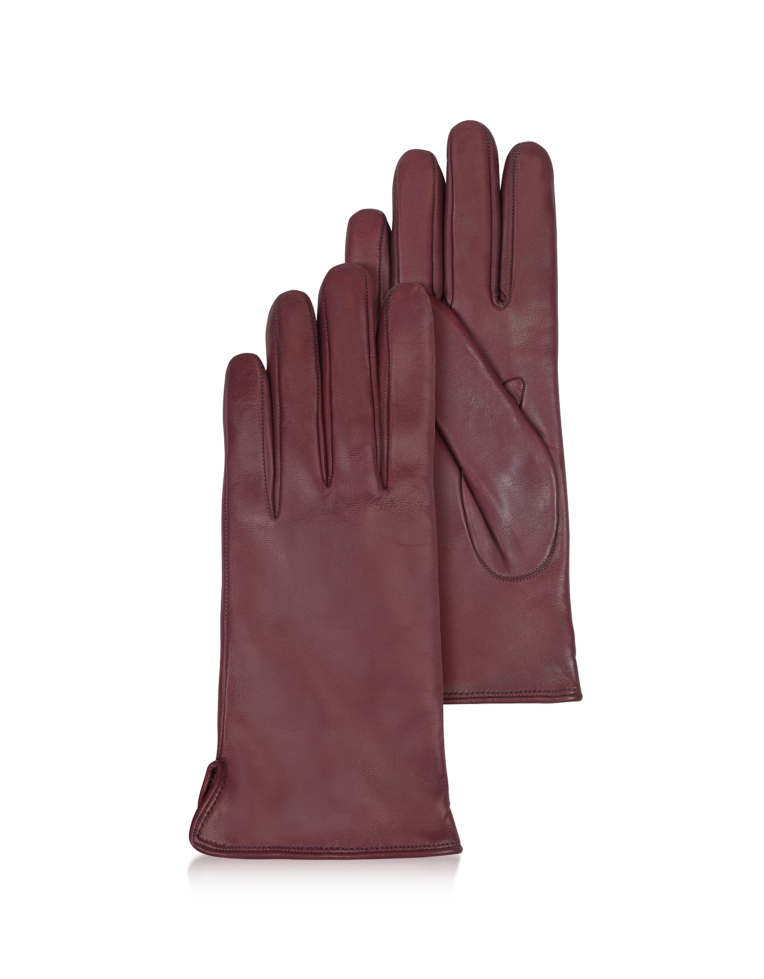 

Women's Burgundy Cashmere Lined Italian Leather Gloves