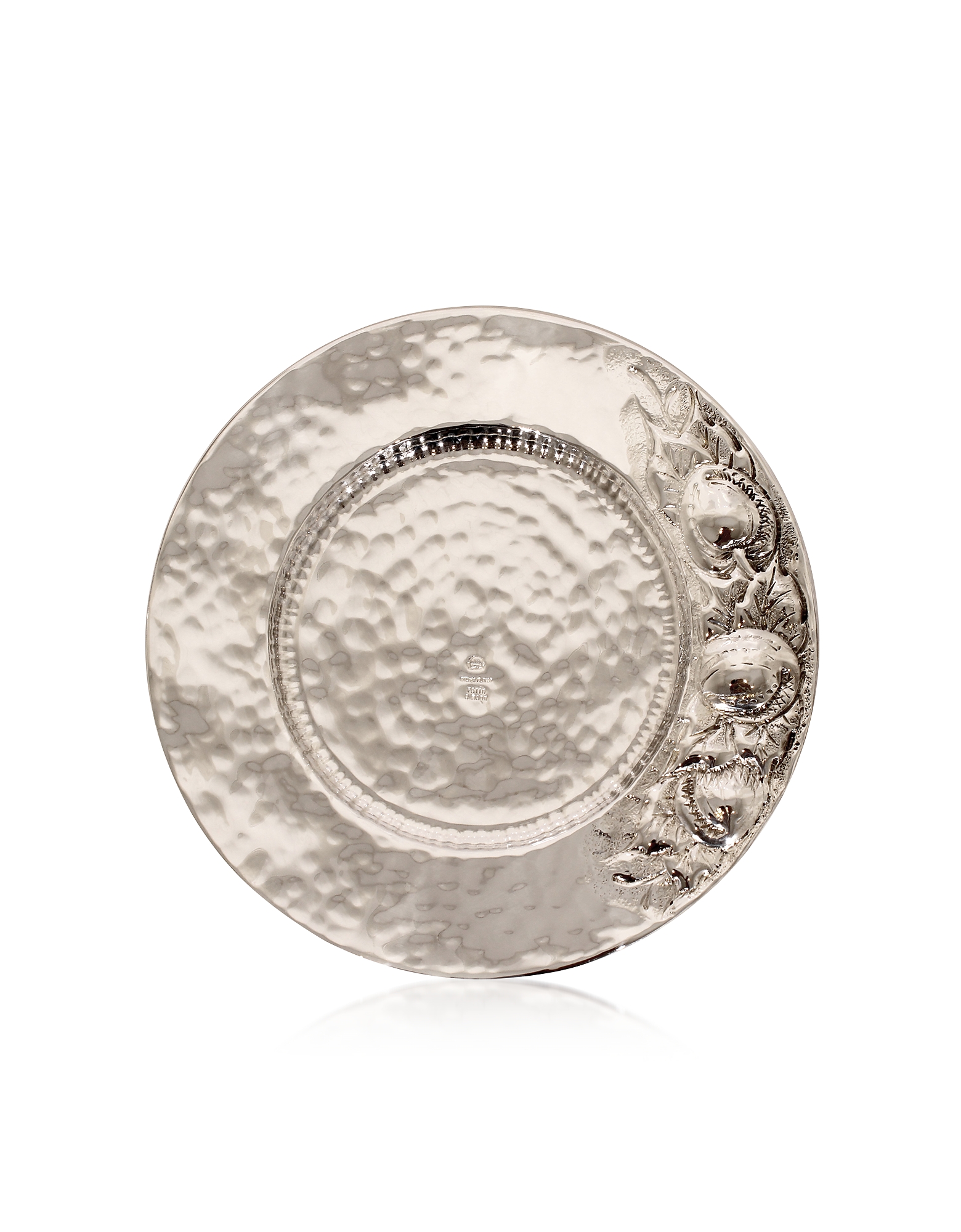 

Декоративная Тарелка из Меди с Напылением Серебра, Серебристый