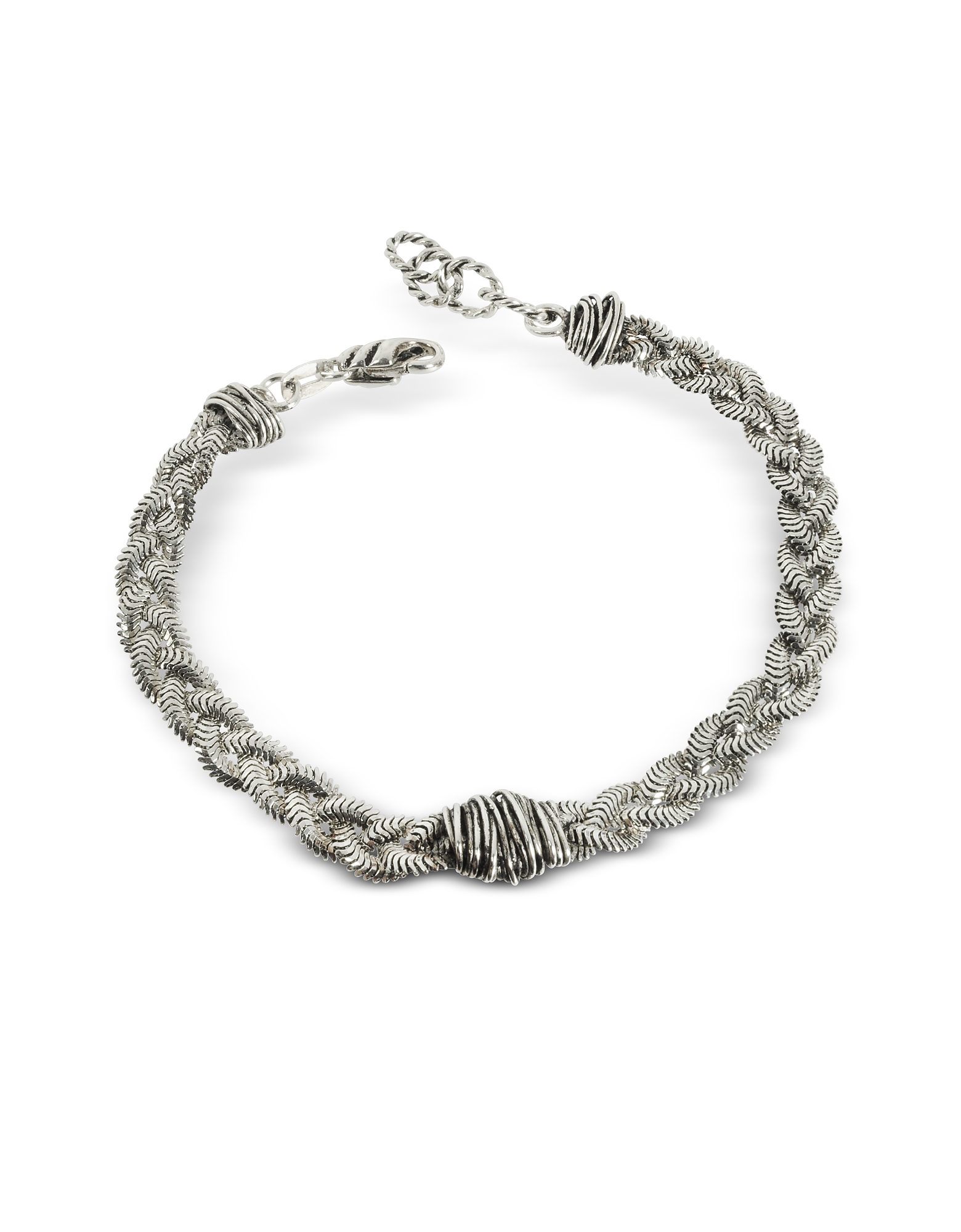 

Braid Bracelet w/Etruscan Knot, Silver
