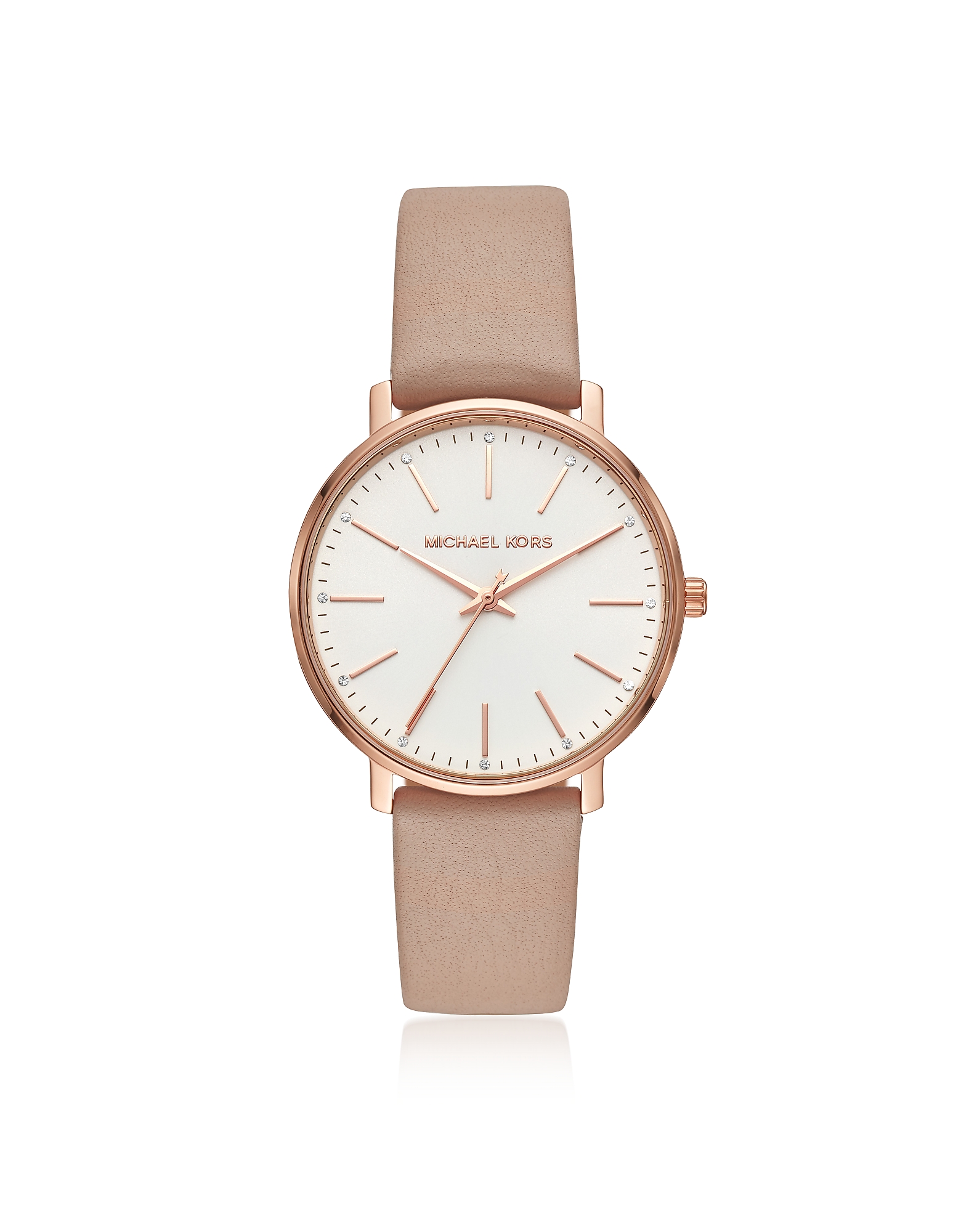 

Pyper Gold Tone and Mocha Leather Watch