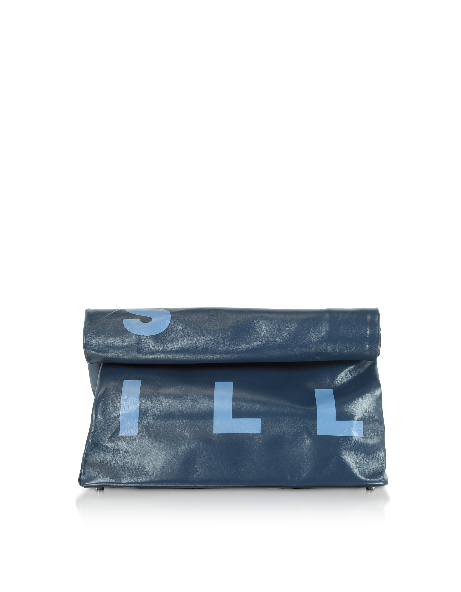 

XL Leather 30cm Lunch Bag, Smoke