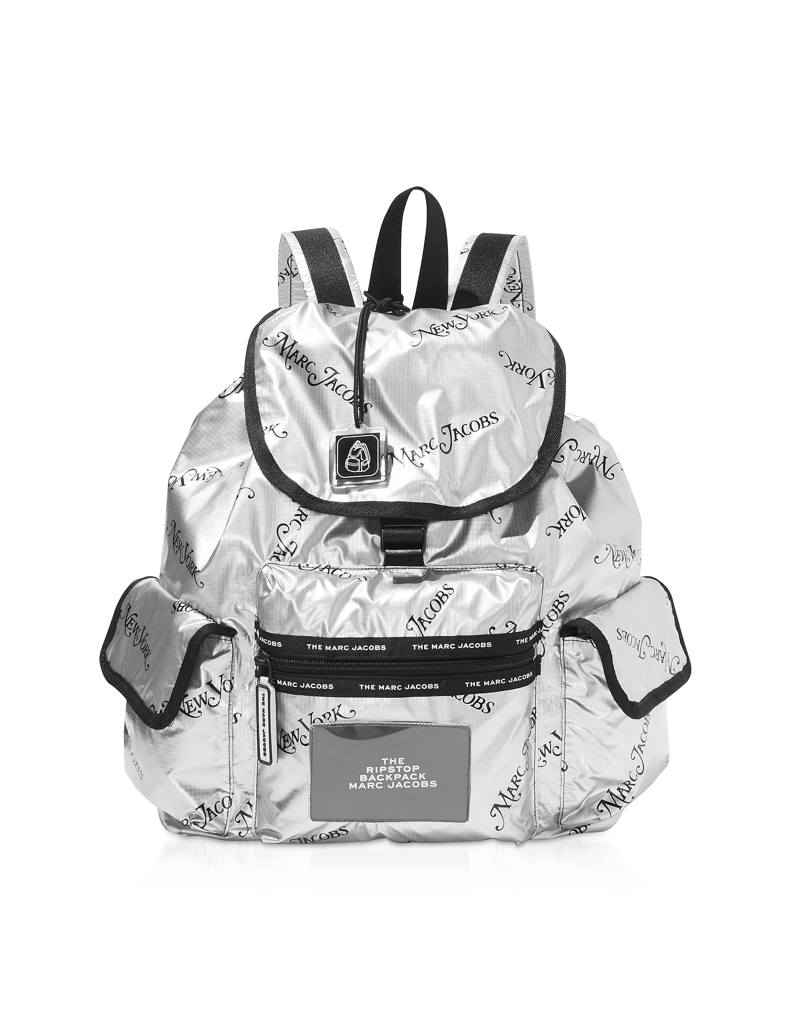 

The Ripstop NY Mag Silver Nylon Backpack