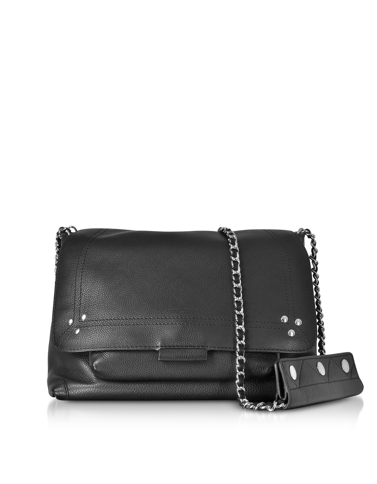

Lulu Black Leather Shoulder Bag