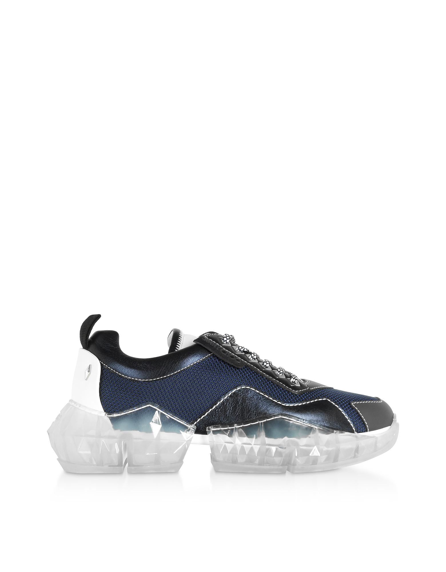 

Blue Techno Mesh and Leather DIAMOND/M Low Top Sneakers