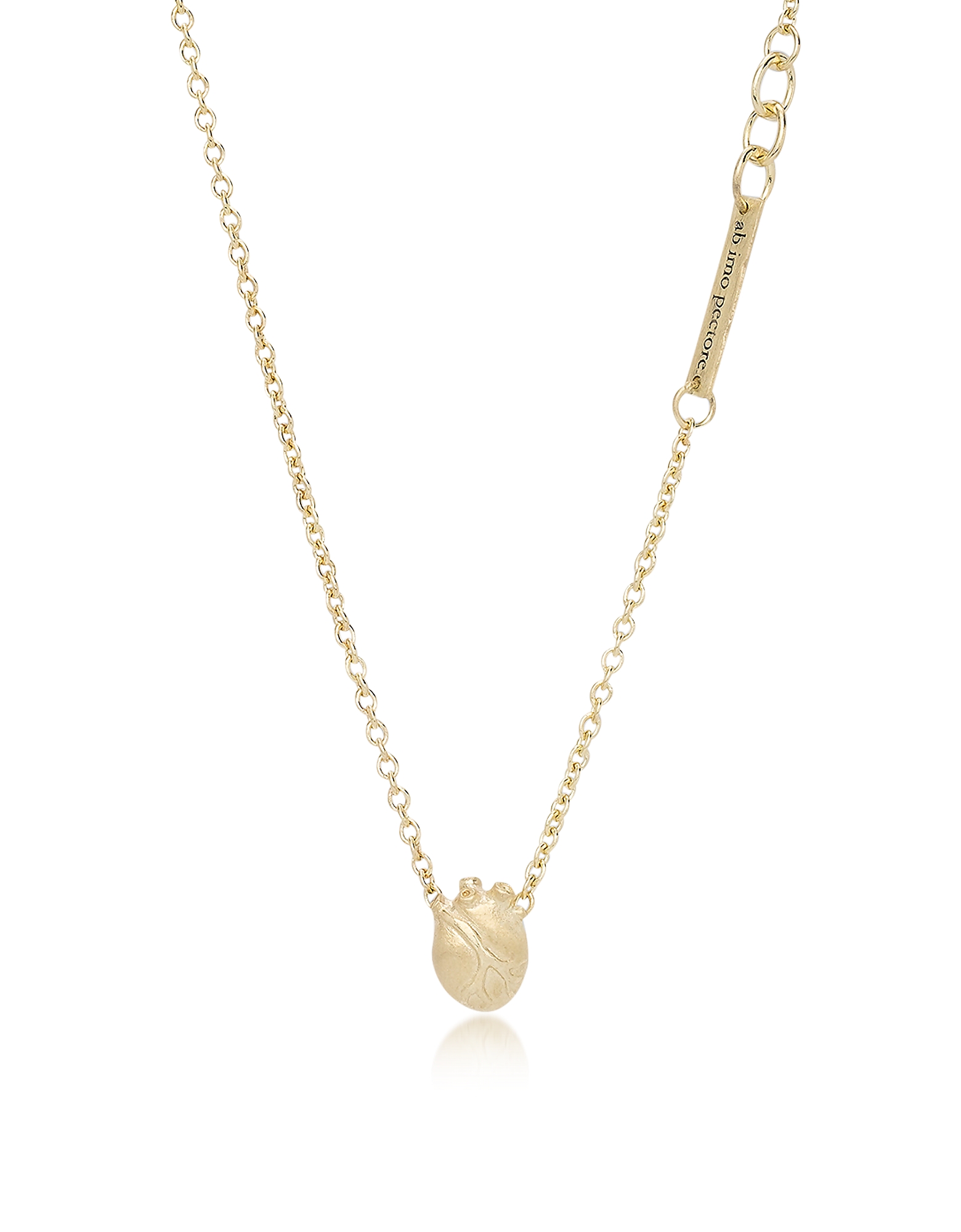 

Small Gold Anatomic Heart Necklace